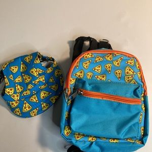 Mystic apparel llc dog bear ?doll pizza backpack and hat